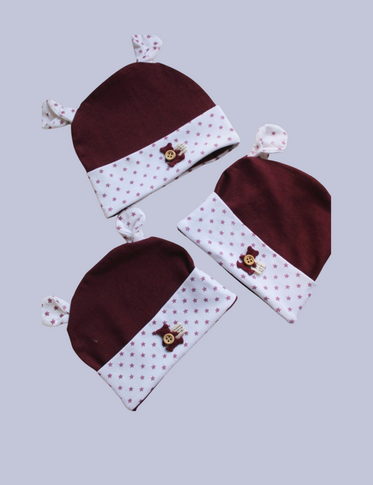 Maroon Cotton Cap