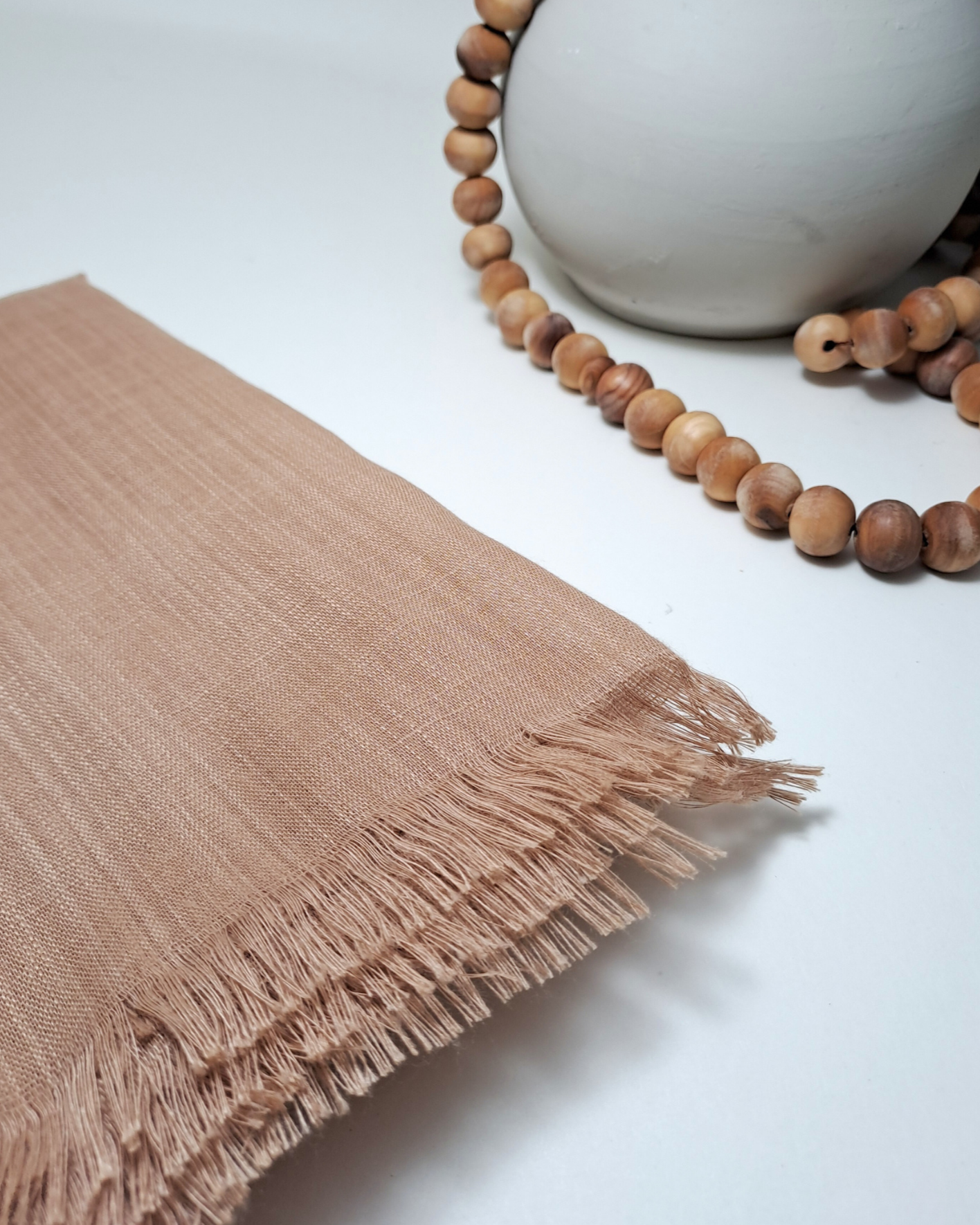 Slub lawn Hijab- Brown