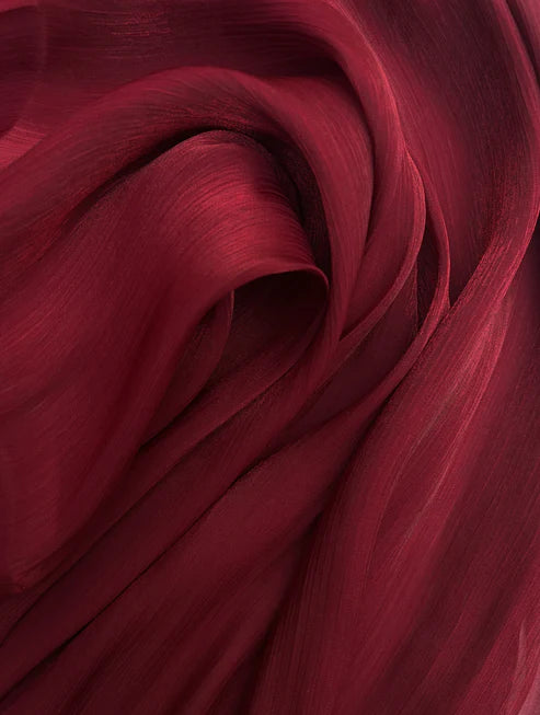 Silky Organza-Ruby Red