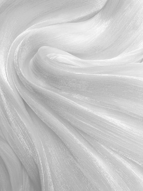 Silky Organza-Dove White