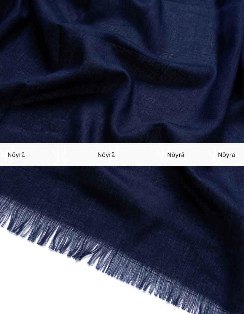 Viscose Lawn Hijab-Navy Blue