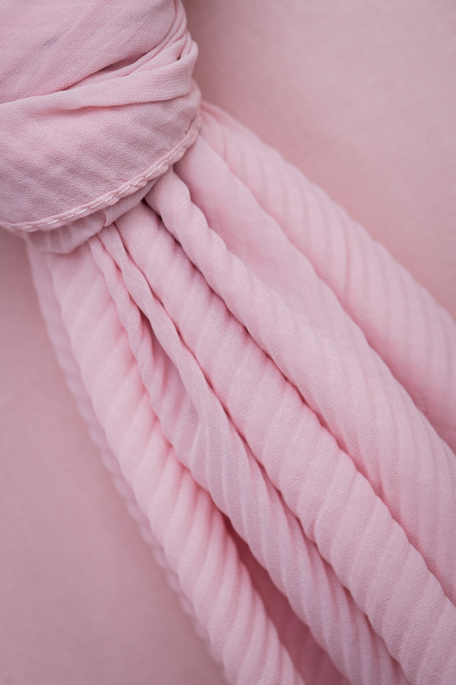 Pleated Hijab- Bubble gum