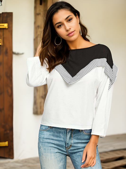 Contrast Stripe Shirt