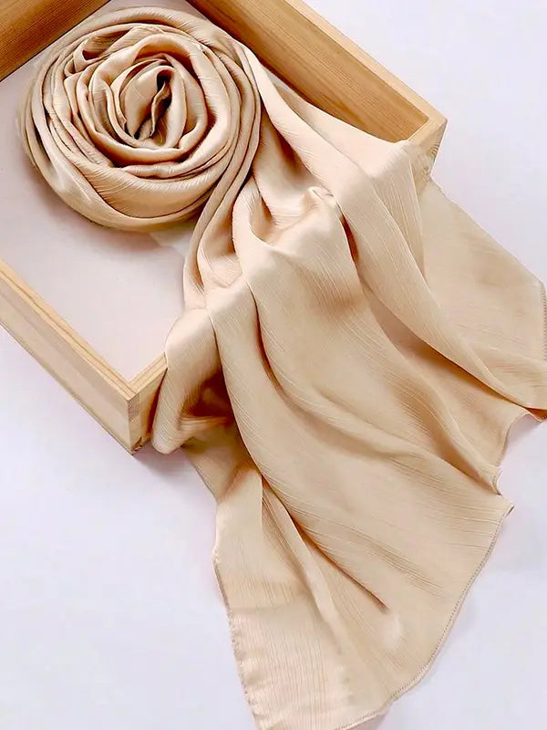 Crinkle Silk-ivory