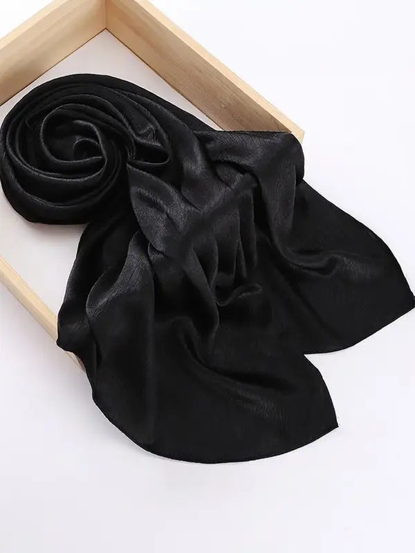 Crinkle silk- Black