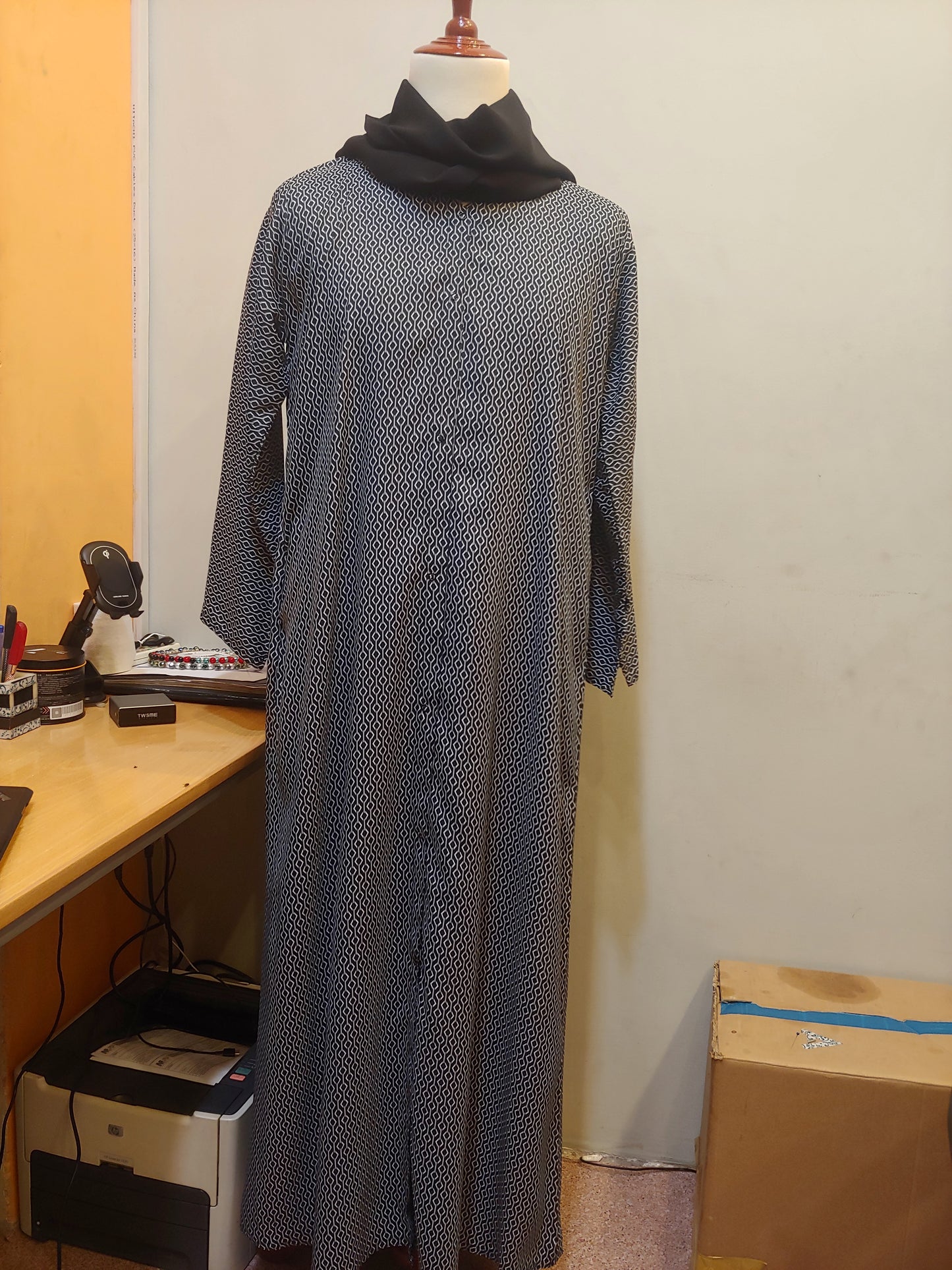 Printed Abaya