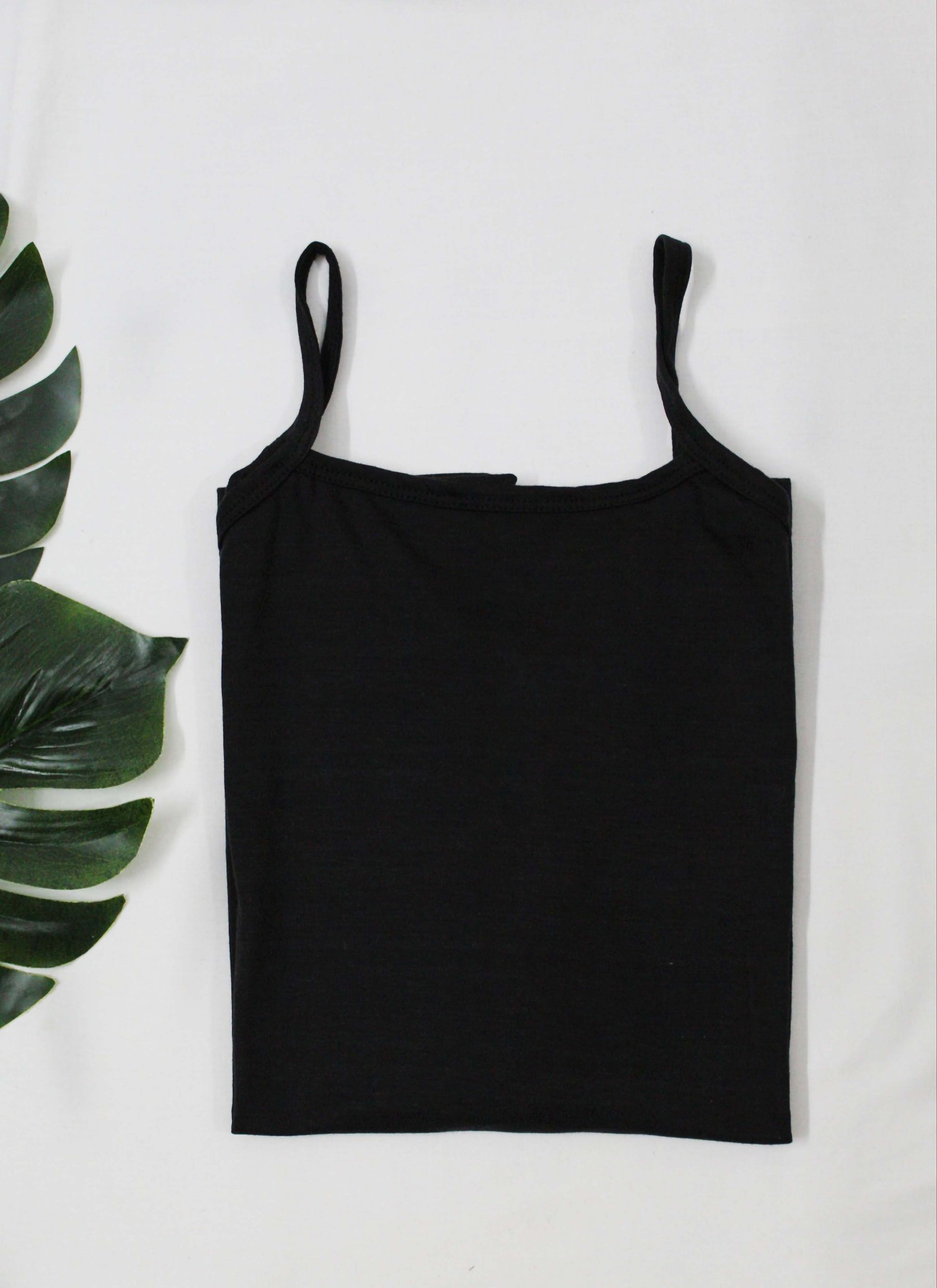black camisole