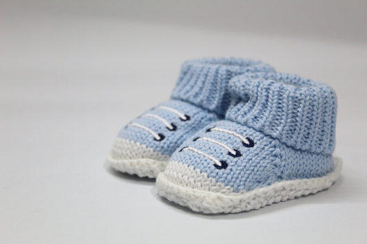 Baby Booties - Blue