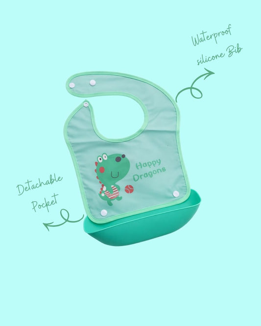 Crocodile Silicon Bib