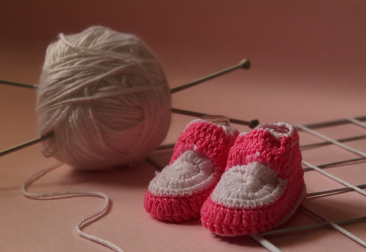 Pink Woolen Booties