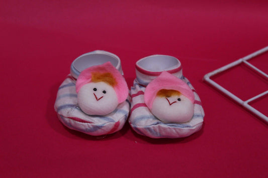 Pink Cotton Booties