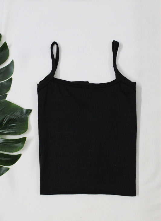 black camisole