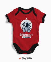 Summer Baby Bodysuits | Baby Naut The Super Baby Romper (Red) By: Donny Feathers