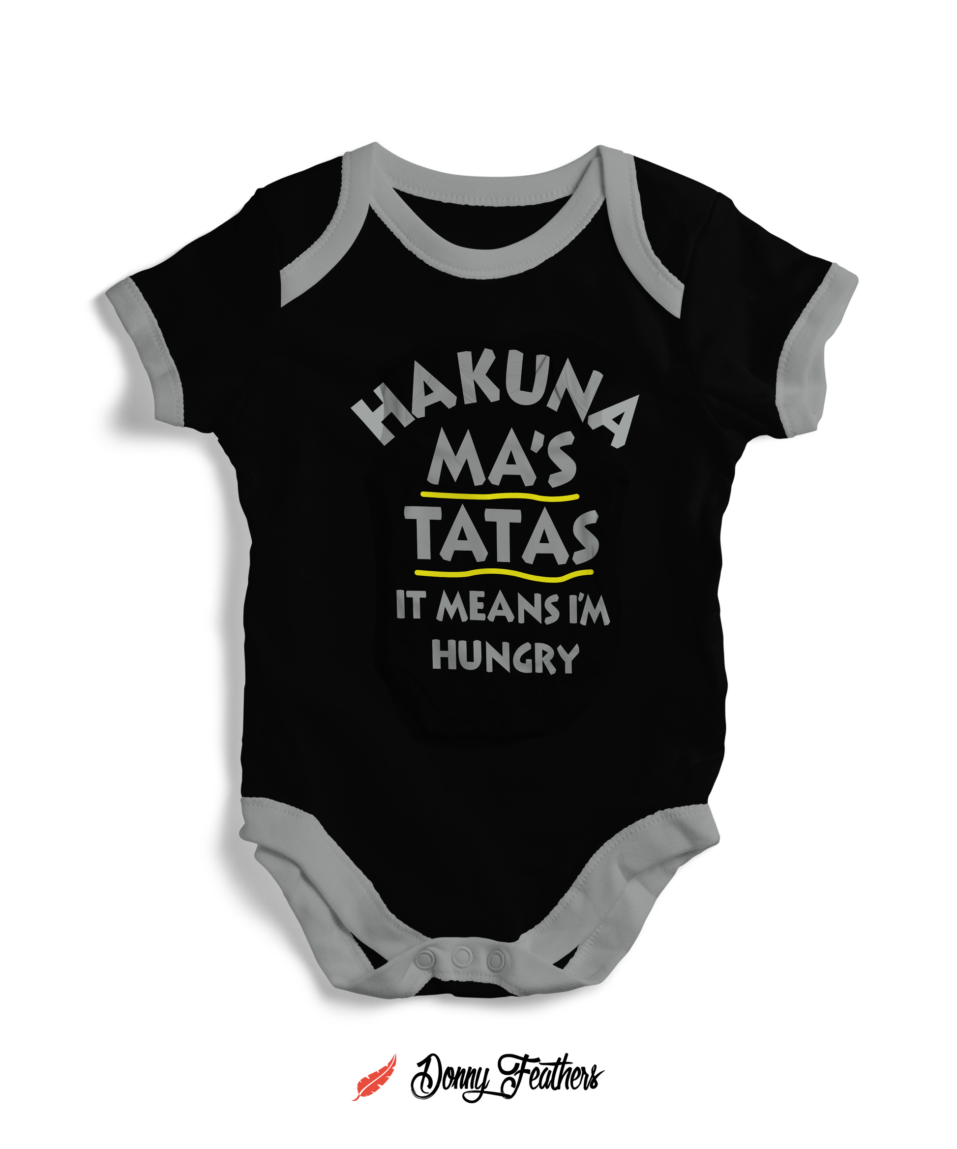 Baby Rompers | Hakuna Matata The Lion King Romper (Black) By: Donny Feathers