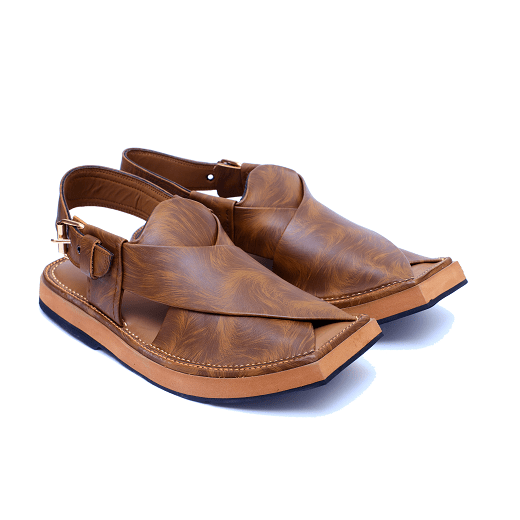 Cigar Brown Kaptaan Chappal - Donny Feathers