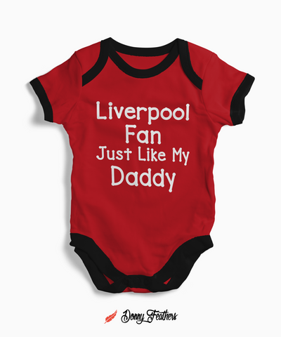 Baby Bodysuits | Liverpool Fan Baby Romper (Red) By: Donny Feathers
