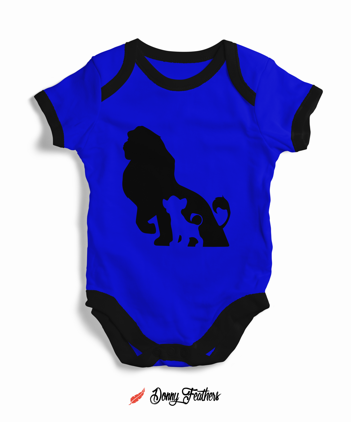 Lion King Baby Bodysuits | Simba The Lion King Romper (Blue) By: Donny Feathers