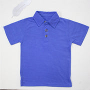 Kids Polo Shirts | Royal Blue Polo Shirt For Kids By: Donny Feathers