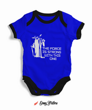 Summer Baby Bodysuits | The Force Baby Romper (Blue) By: Donny Feathers